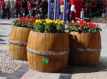 戶(hù)外廣場(chǎng)商場(chǎng)木桶形花箱HT-HX840,戶(hù)外,廣場(chǎng),商場(chǎng),桶形,花箱,HT-HX840,