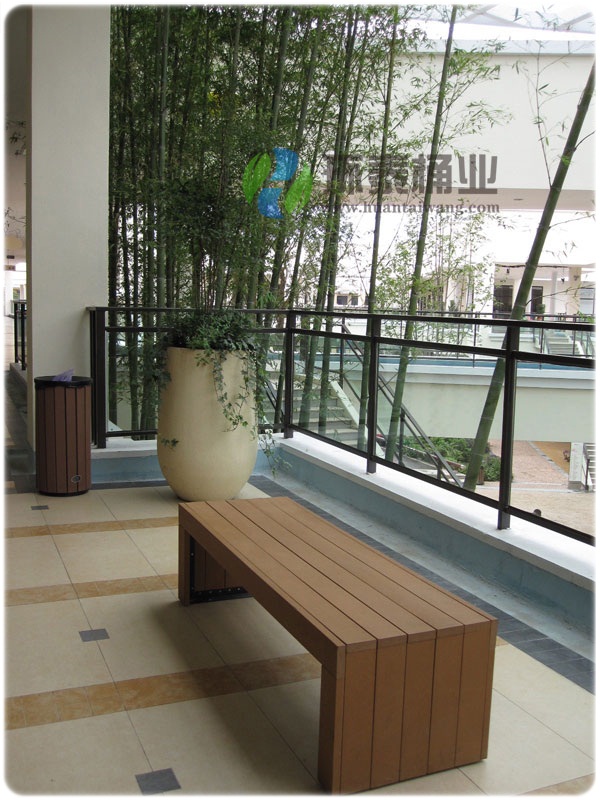 無靠背塑鋼休閑園林椅